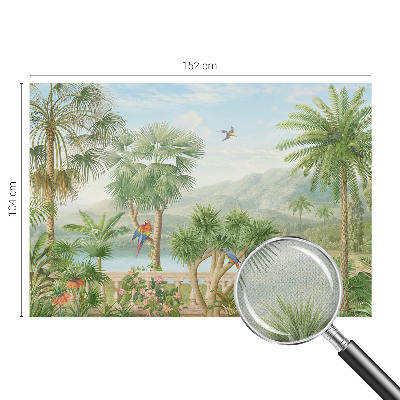Fotomural decorativo para cabecero de cama con un paisaje exótico