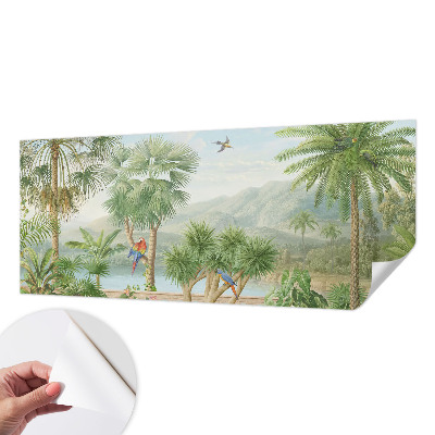 Fotomural decorativo para cabecero de cama con un paisaje exótico