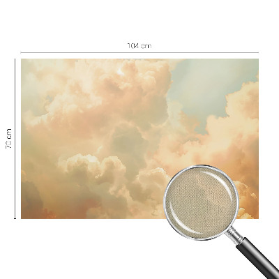 Papel mural con patrón decorativo con motivo de nubes etéreas