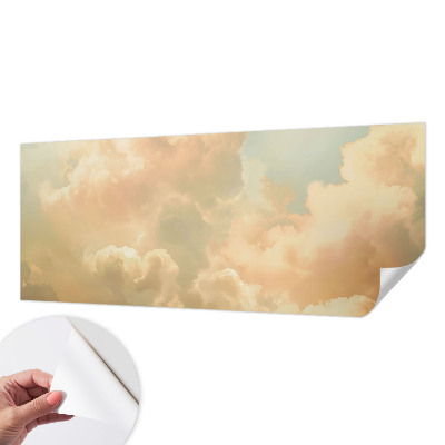 Papel mural con patrón decorativo con motivo de nubes etéreas