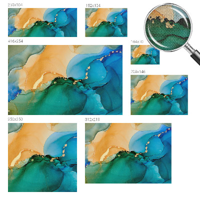 Fotomural decorativo para cabecero de cama olas coloridas