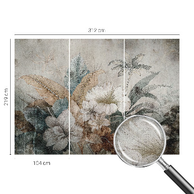 Papel mural con patrón decorativo Sueño de flores