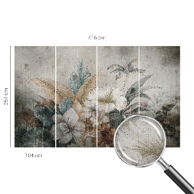 Papel mural con patrón decorativo Sueño de flores