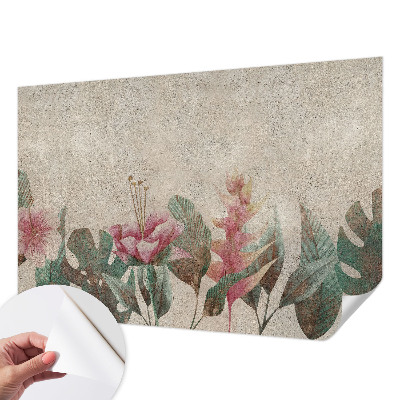 Papel mural con patrón decorativo con diseño Flora sutil