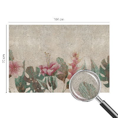Papel mural con patrón decorativo Flora sutil