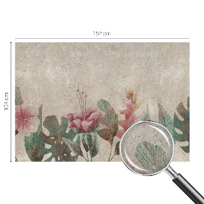Papel mural con patrón decorativo Flora sutil