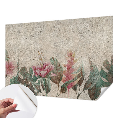 Papel mural con patrón decorativo Flora sutil