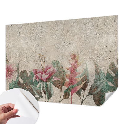 Papel mural con patrón decorativo Flora sutil