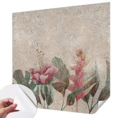 Papel mural con patrón decorativo Flora sutil