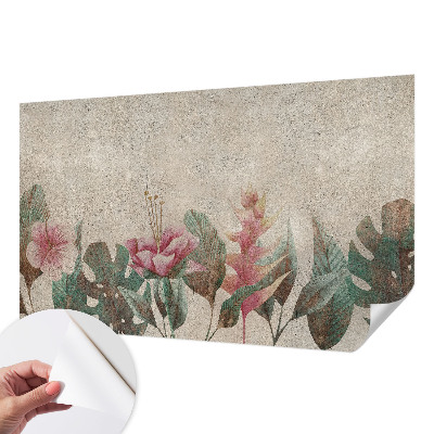 Papel mural con patrón decorativo Flora sutil