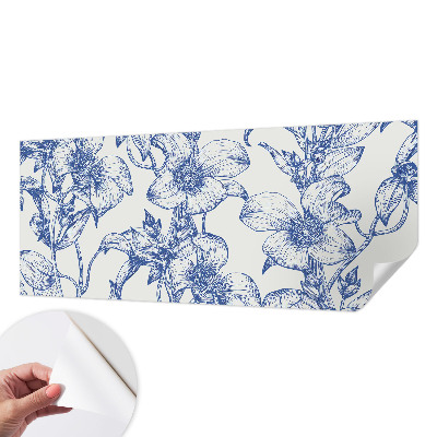 Mural de pared con estampado hermoso ramas de flores