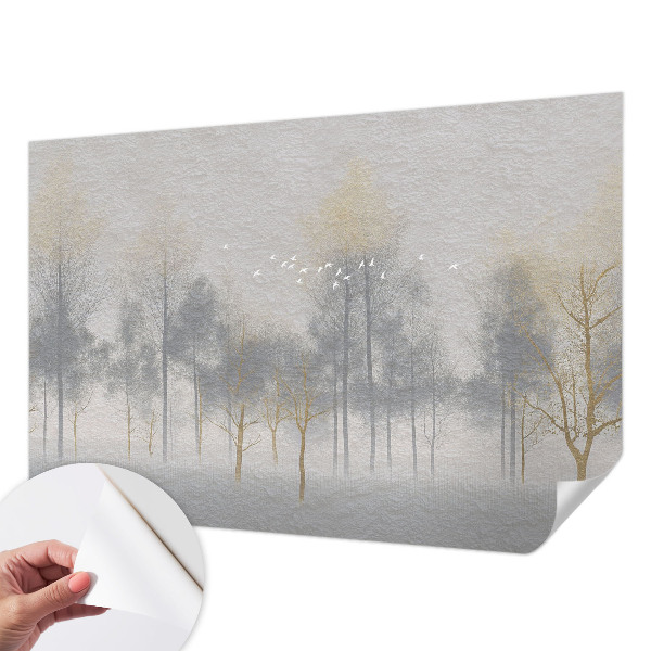 Papel mural texturado decorativo Armonía del bosque