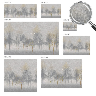 Papel mural texturado decorativo Armonía del bosque