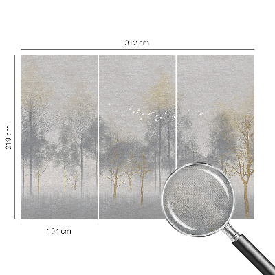 Papel mural texturado decorativo Armonía del bosque