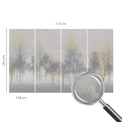 Papel mural texturado decorativo Armonía del bosque