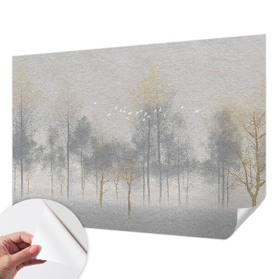 Papel mural texturado decorativo Armonía del bosque