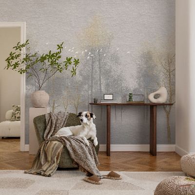 Papel mural texturado decorativo Armonía del bosque