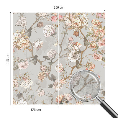 Mural de pared con estampado hermoso Patrón romántico