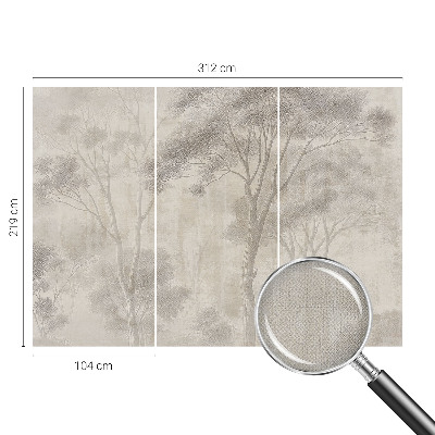 Fotomural decorativo para cabecero de cama Armonía elegante