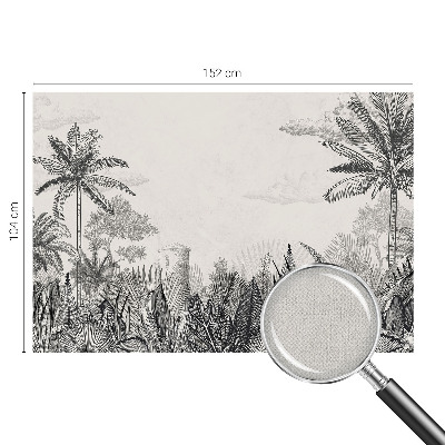 Mural de pared con estampado hermoso Paisaje tropical