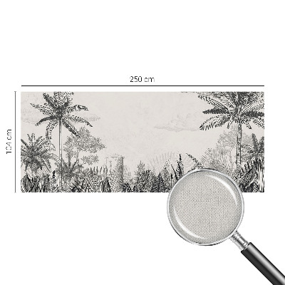 Mural de pared con estampado hermoso Paisaje tropical