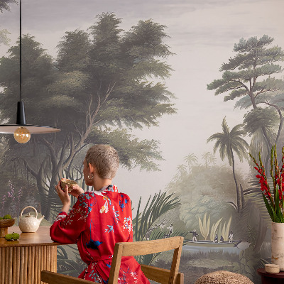 Papel mural texturado decorativo Paisaje exótico