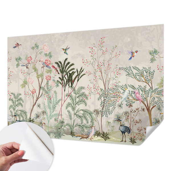 Fotomural decorativo para cabecero de cama oasis tropical