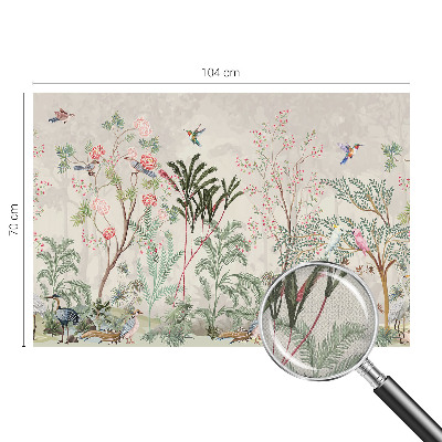 Fotomural decorativo para cabecero de cama oasis tropical