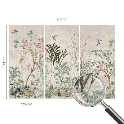 Fotomural decorativo para cabecero de cama oasis tropical