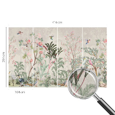 Fotomural decorativo para cabecero de cama oasis tropical