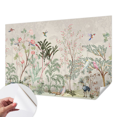 Fotomural decorativo para cabecero de cama oasis tropical