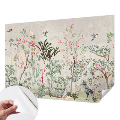 Fotomural decorativo para cabecero de cama oasis tropical