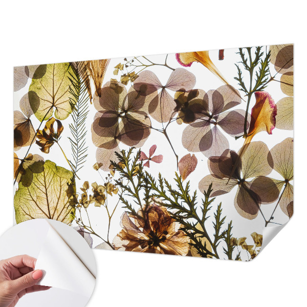 Papel mural texturado decorativo con composición de fibras naturales