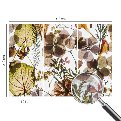 Papel mural texturado decorativo Composición natural