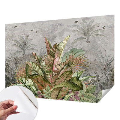 Papel mural con patrón decorativo Selva exótica