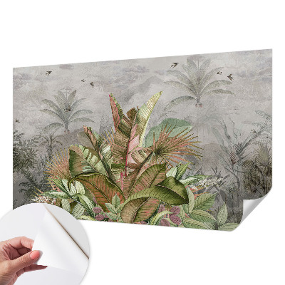 Papel mural con patrón decorativo Selva exótica