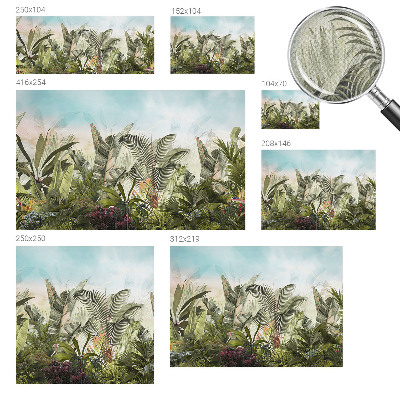 Fotomural decorativo para cabecero de cama paraíso tropical