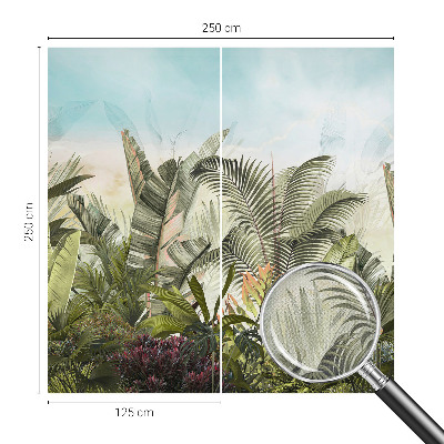 Fotomural decorativo para cabecero de cama paraíso tropical