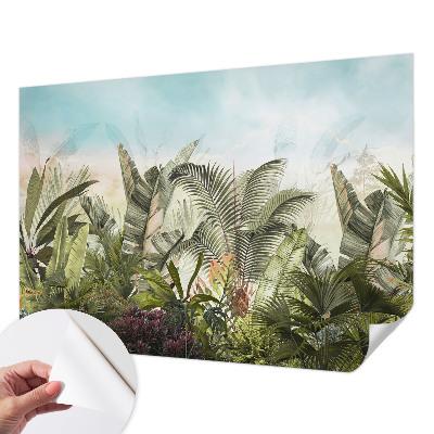 Fotomural decorativo para cabecero de cama paraíso tropical