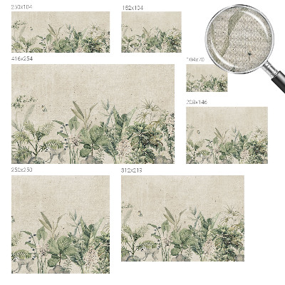 Fotomural decorativo para cabecero de cama Selva tropical