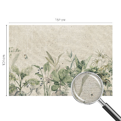 Fotomural decorativo para cabecero de cama Selva tropical