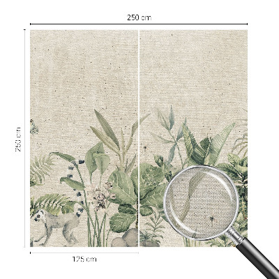 Fotomural decorativo para cabecero de cama Selva tropical