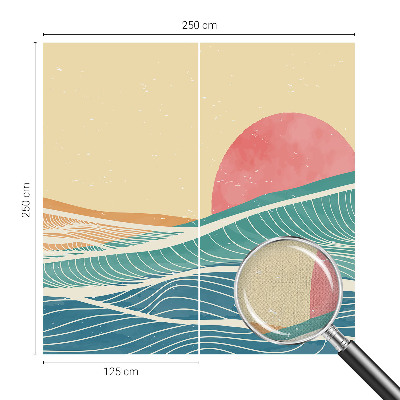 Papel mural texturado decorativo olas del mar