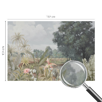 Papel mural con patrón decorativo Paisaje exótico