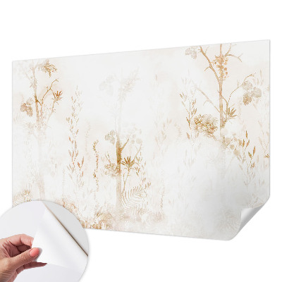 Papel mural texturado decorativo con diseño de elegancia botánica