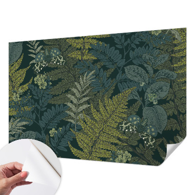 Mural de pared con estampado hermoso Elegancia verde