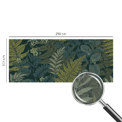 Mural de pared con estampado hermoso Elegancia verde