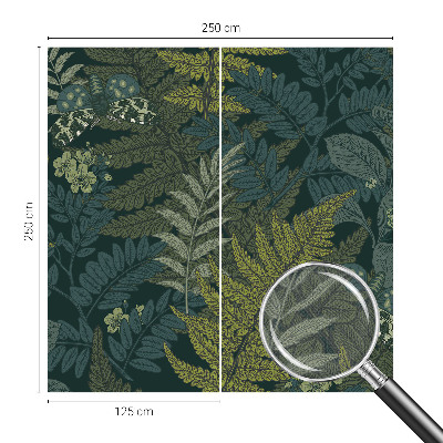 Mural de pared con estampado hermoso Elegancia verde