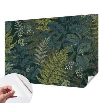Mural de pared con estampado hermoso Elegancia verde
