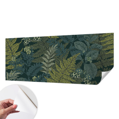 Mural de pared con estampado hermoso Elegancia verde